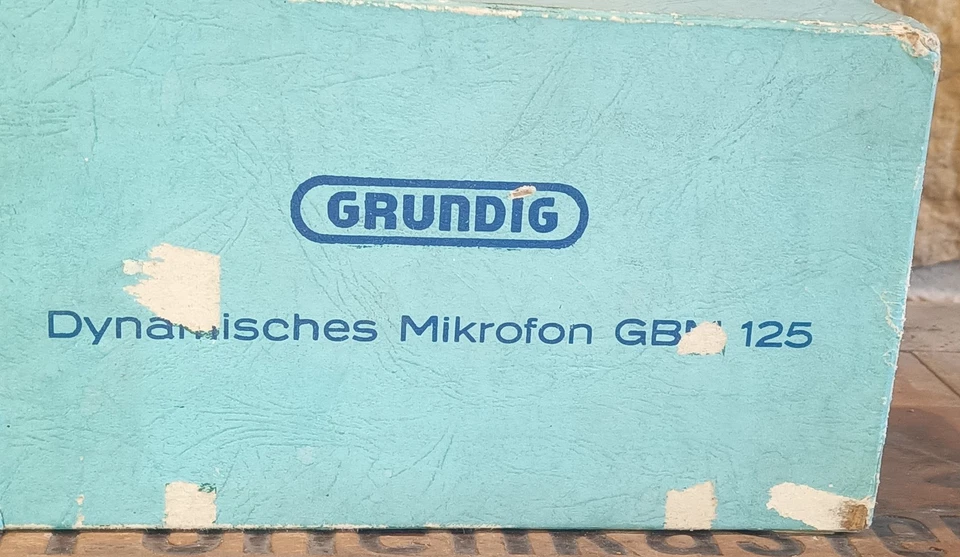 Grundig GBM 125 Dynamisches Bändchen-Mikrofon („Ribbon“) - Vintage Serien B13138 - Bild 3 von 4