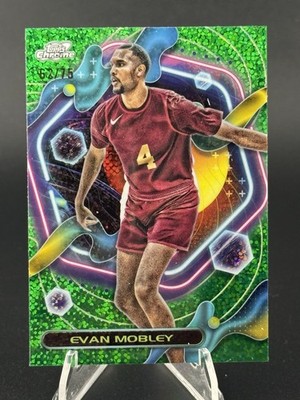 2023-24 Topps Cosmic Chrome Evan Mobley #26 Green Space Dust Refractor /75 CAVS