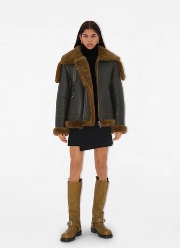 NEW BURBERRY Women's Shrew / Mustard SOFT SADDLE High Leather Boots 9 US 39 EU - Picture 2 of 17