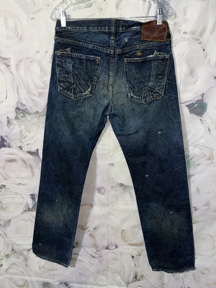 PRPS Vintage denim Jeans Mens Made in Japan SZ 31 Button P45 P05V Distressed - Image 2 of 4