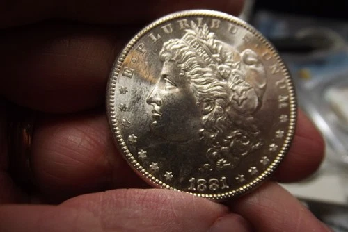 1881-S Morgan Silver Dollar MS++++ with off the charts strike and luster PQ Coin