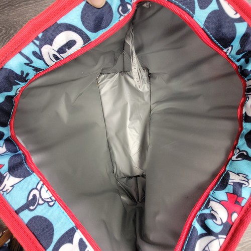 Disney Store Mickey Mouse Thermo Kühltasche Tasche rot weiß blau PVC gefüttert - Bild 8 von 16