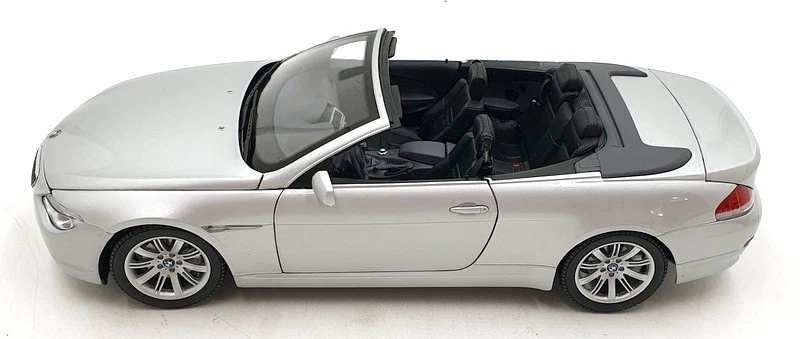 Kyosho 1/18 Scale Diecast DC24924K - BMW 6 Series Cabriolet - Silver - Image 3 of 4