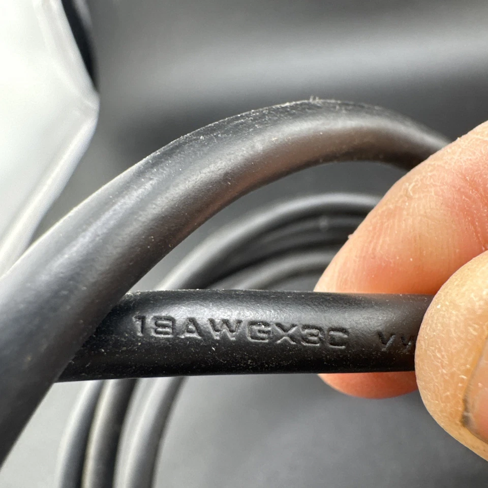 3-Prong 18AWG 125V 1250W 3 ft Power Cable E55943 📦 - Image 3 of 4