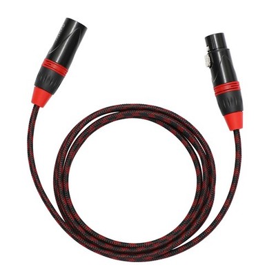 XLR Cable Male to Famale Audio Cable Nylon Braid Aux Cable Low Noise 6FT/1.8M