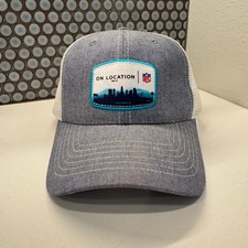Johnnie-O Hat Cap Trucker NFL on Location Patch Mesh Snap Back Football Adult