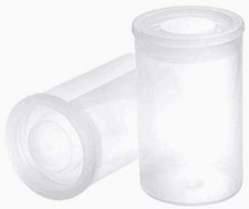 20 PCS Clear Plastic Film Canisters with Lids 35Mm Caliberempty Camera Reel Cont