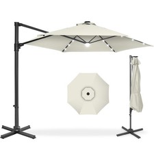Best Choice Products 360  LED Rotating Cantilever Offset Umbrella - 10ft
