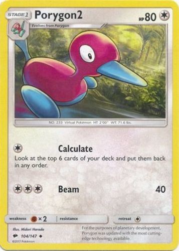 Porygon2 - 104/147 - Uncommon - Lightly Played - Burning Shadows