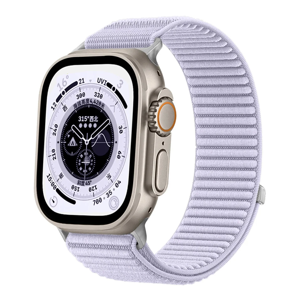 Correa de nailon pulsera para Apple Watch correa 40 41 42 44 45 46 49 mm ultra pulsera Foto 3 de 4