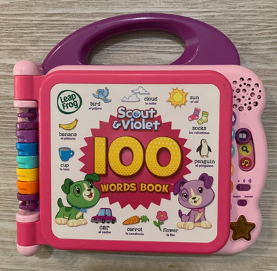 LEAP FROG Scout & Violet 100 Words Electronic/Interactive Book Spanish/English