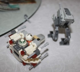 LEGO Star Wars 75032 & 30274 X-Wing Microfighter & Rebels AT-DP Complete +Extras