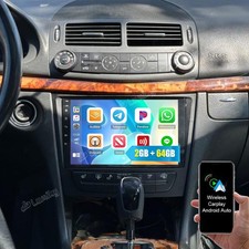 Autoradio Apple Carplay Android 15 per Mercedes Benz CLS Classe E W211 W219 2+64G