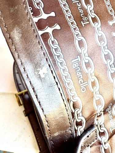 Tignanello Classic Boho Leather Saddle Bag, Brown Crossbody Western Campcore - Picture 13 of 13