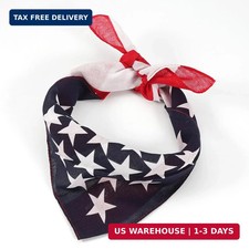 Red White and Blue American Flag Bandana Headband USA for Men and Women 4th of J