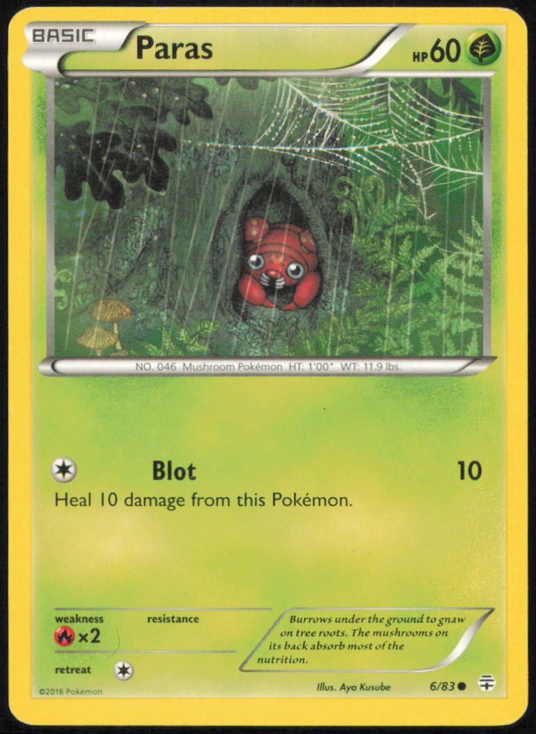 PARAS 6/83 COMMON GENERATIONS POKEMON LIGHTLY PLAYED