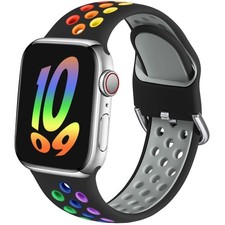 Sport Band Compatible with Apple Watch 38mm 40mm 41mm 42mm 44mm 45mm 46mm 49m...