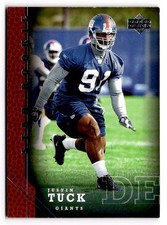 2005  Justin Tuck Rookie card  - Upper Deck Star Rookie #269 New York Giants . rookie card picture