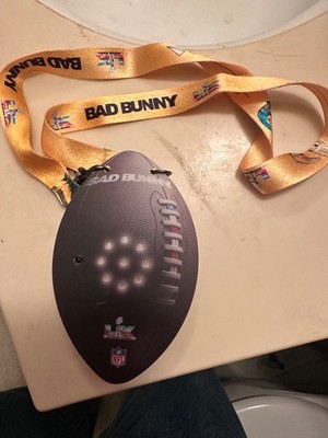 BAD BUNNY SUPER BOWL HALFTIME SHOW LIGHT LANYARD 2/8/26 SEAHAWKS PATRIOTS SGA
