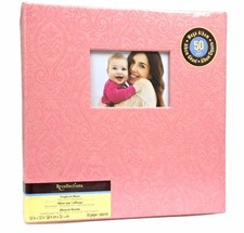 Recollections Scrapbook Album Pink 12x12 Inch 50 Pages Top Loading 100 Layouts