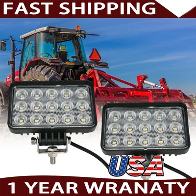 60W Flood Light 6x4 LED Work Light For most of vehicle styles Truck Boat Tractor