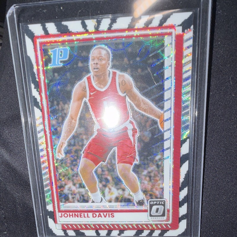 CASE HIT!! Panini 2025-26 Donruss Optic Johnell Davis White Tiger Prizm SSP #77
