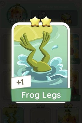 Frog Legs 2  Monoply Go Stickers Fast Sending!!!