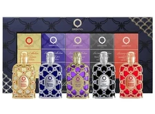 5 pcs 0.25 oz SET ORIENTICA LUXURY COLLECTION Amber Rouge Oud Saffron Royal Bleu
