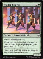 Walltop Sentries 202 Avatar: The Last Airbender Magic: The Gathering Common