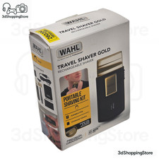 Wahl Travel Shaver Gold Akku Rasierer mit Folie Reise Rasierapparat Set kompakt