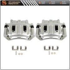 Front Pair For 2003 - 2004  DODGE DAKOTA Brake Calipers w/ Bracket