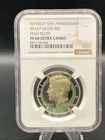 2014 P Silver 50C High Relief Kennedy 50th Anniversary PF 68 Ultra Cameo NGC