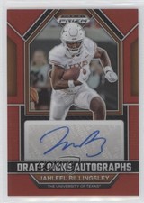 2023 Panini Prizm Draft Picks Red 44/199 Jahleel Billingsley #DPA-JBI Auto rw6