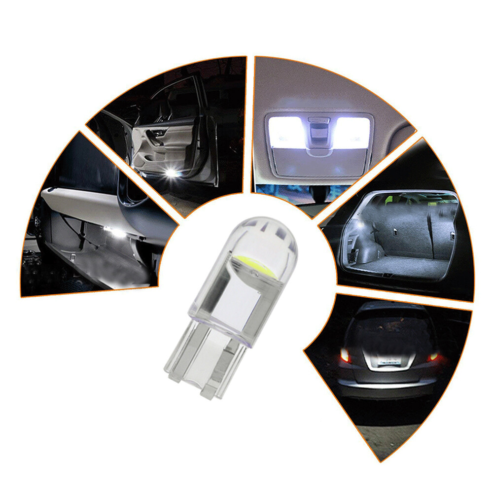 10x White LED T10 194 168 W5W Car Interior Light Trunk Lamp License