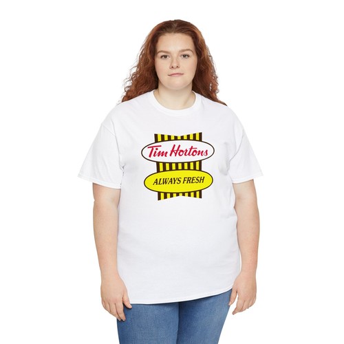 Tim Hortons Canada's Favorite Coffee Unisex Heavy Cotton T-Shirt - Picture 6 of 71