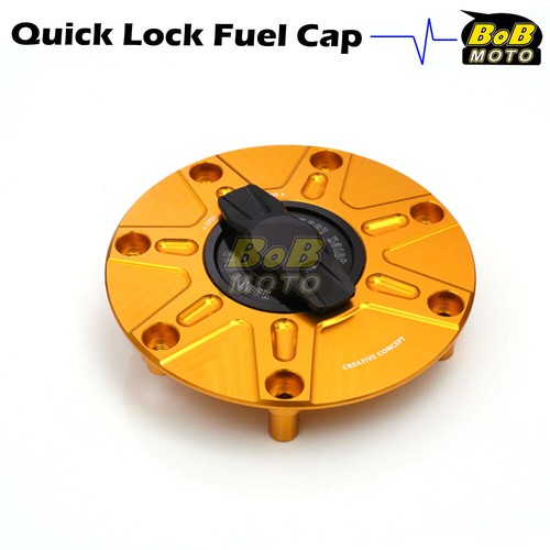 CNC FCR Keyless Fuel Tank Gas Cap For Honda VFR 800 CB1000R CB1300 SF SA ABS - Bild 18 von 27