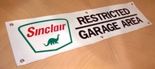 Sinclair Restricted Garage Area Banner Sign Gas Station Oil