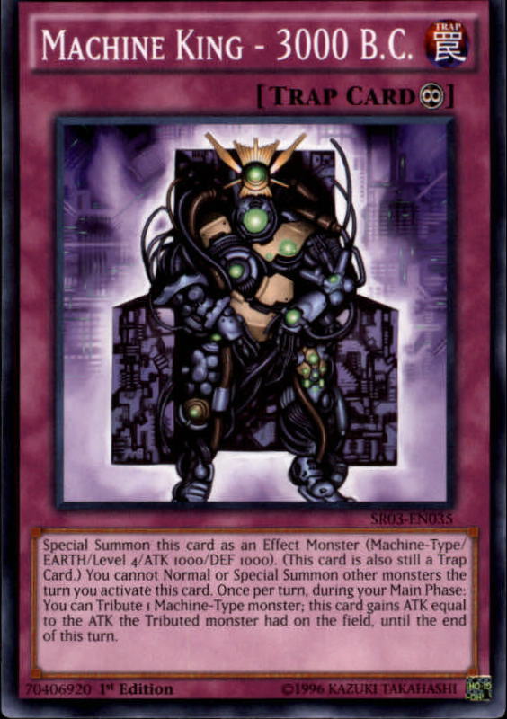 2017 Yu Gi Oh Machine Reactor Structure Deck #SR03EN035 Machine King 3000 BC C