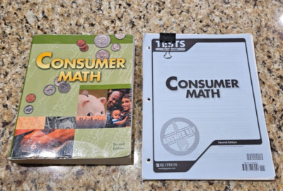 Bob Jones  Consumer Math 2nd edition Textbook and Answer Key 
