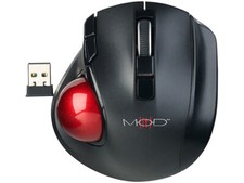 Souris trackball laser compacte sans fil 1200 dpi à 5 boutons et molette - Mod 