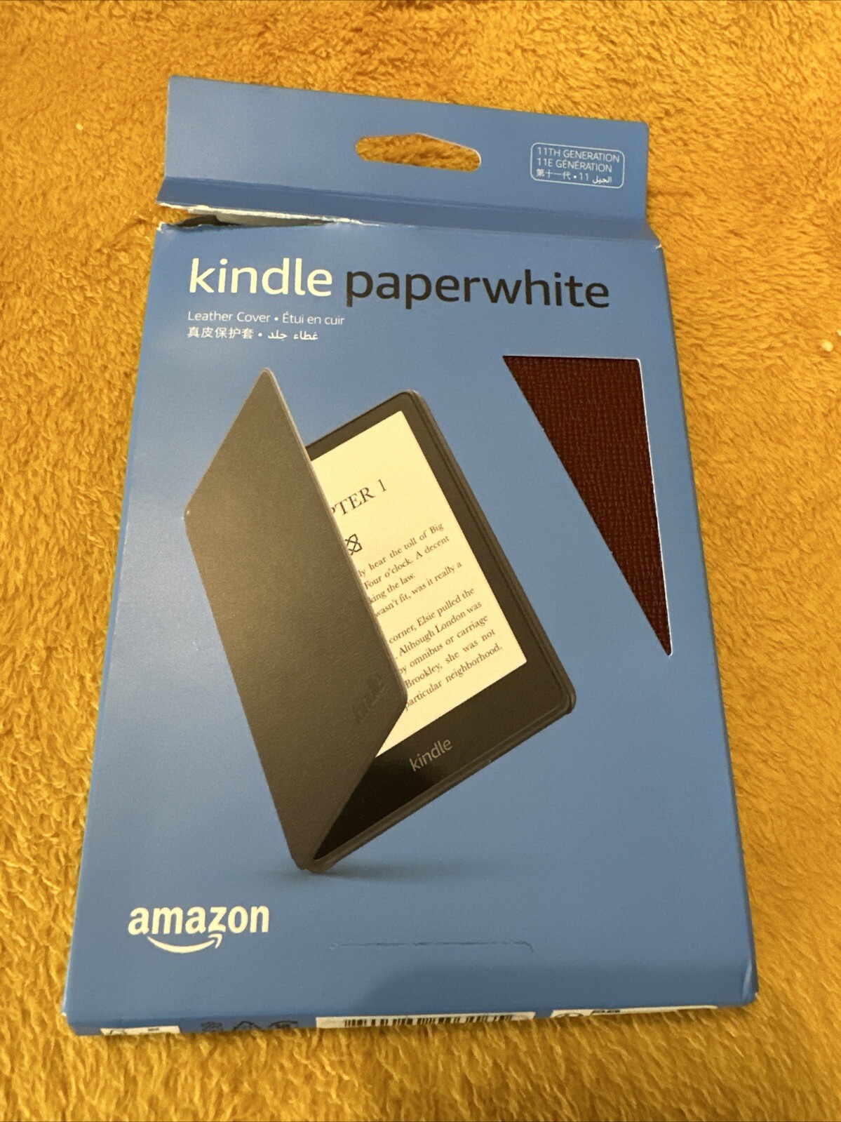 Kindle Paperwhite 11th Gen Burgundy Leather Protective Cover-image