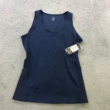 TOMMIE COPPER Tank Womens Extra Large XL Lower Back Support Tank Ladies Navy