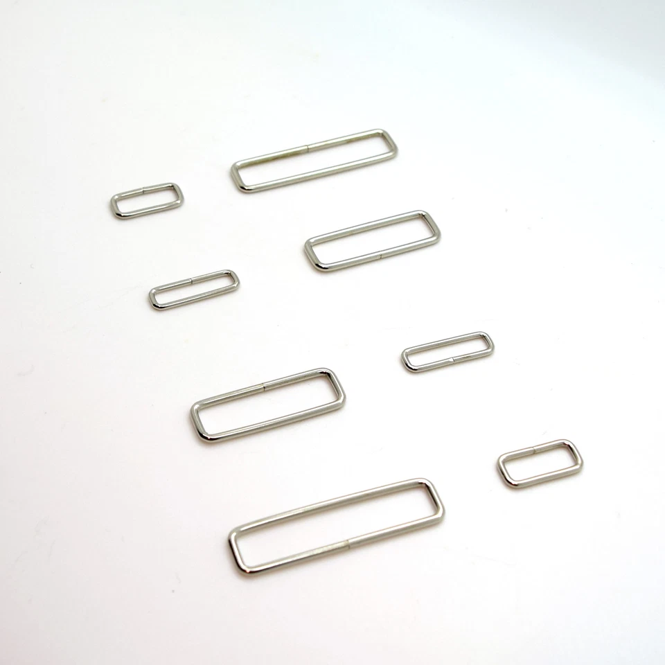 SOLA Metal Rectangle Loop Rings Wire Formed Buckles for Webbing Strap Tape 20 - 55 mm