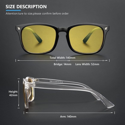 Tac Night Vision Glasses Polarized Sunglasses Men Women's Driving Sports Goggles - Picture 3 of 7