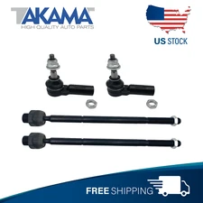 4pcs Front Inner+ Outer Tie Rod Ends for Dodge Ram 1500 Pickup Truck New