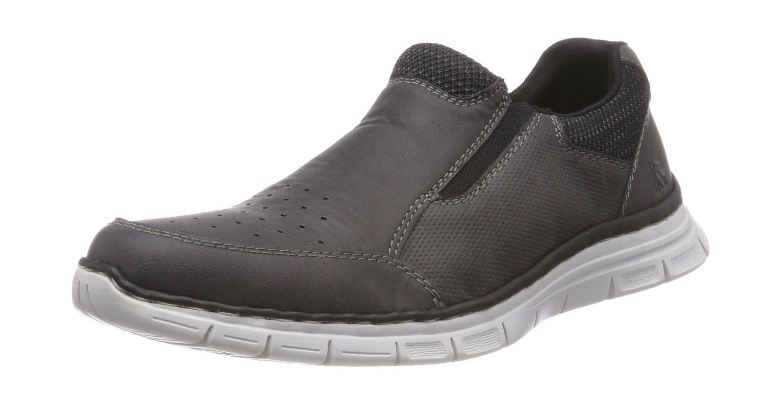 Rieker Men’s B4888 Slip On Trainers gris (Smoke gris-negro 45) 8 UK Rieker Men’s B4888 Slip On Trainers gris (Smoke gris-negro 45) 8 UK
