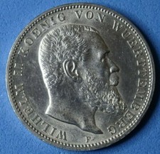 Kaiserreich 3 Mark 1912 F Württenberg Stempelglanz Rar! Preisvorschl. gewünscht!