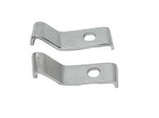 69 DELUXE FRONT BUMPER GUARD MOUNTING BRACKETS-PAIR*