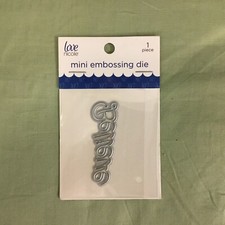 New Love Nicole  Believe  Mini Embossing Die