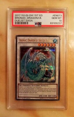 2017 Brionac, Dragon Of The Ice Barrier PSA 10 GEM MINT 1st Ed
